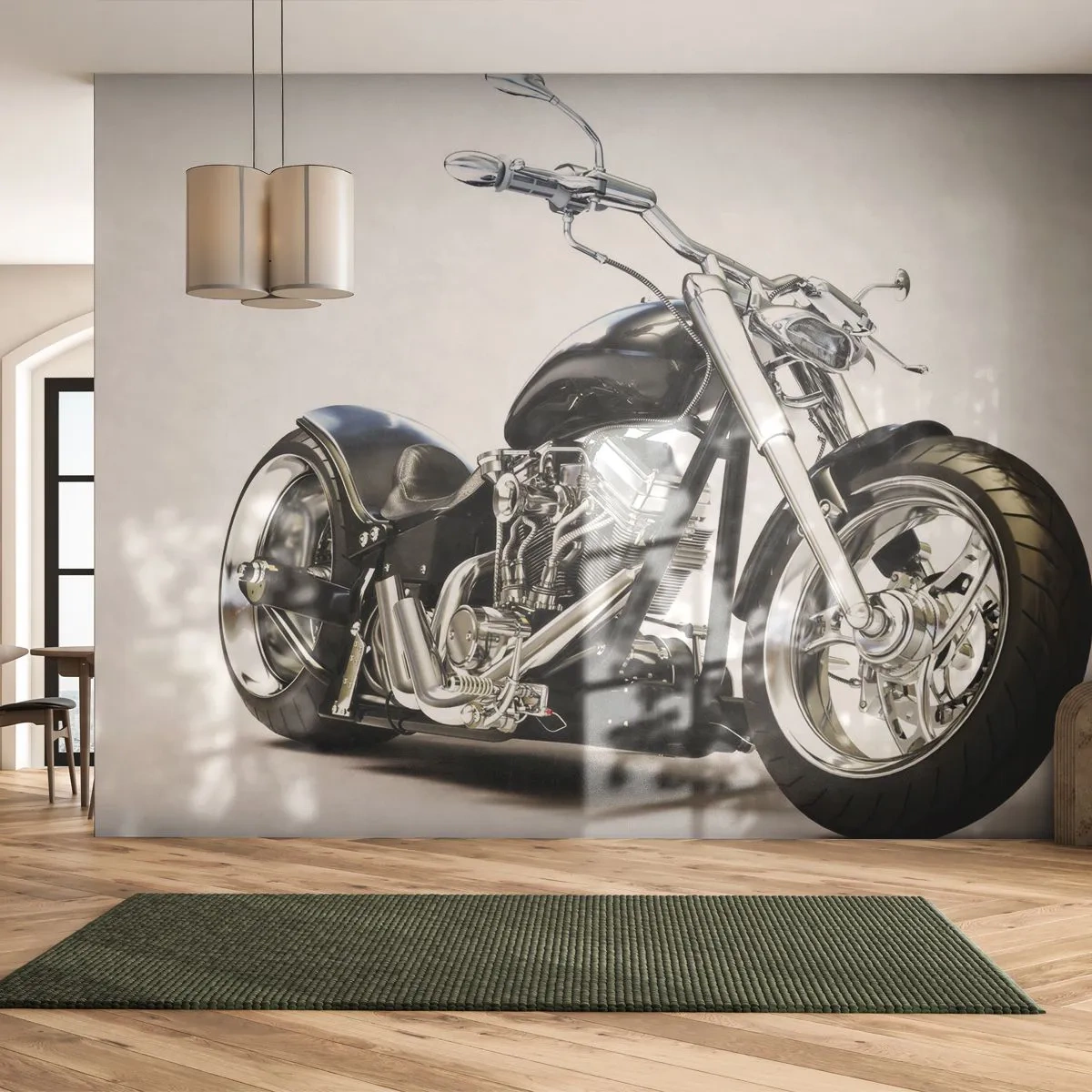 Photo Wallpaper Premium Canvas - Power with Character - Automotive, Motorbike, Trip - 150x105 cm