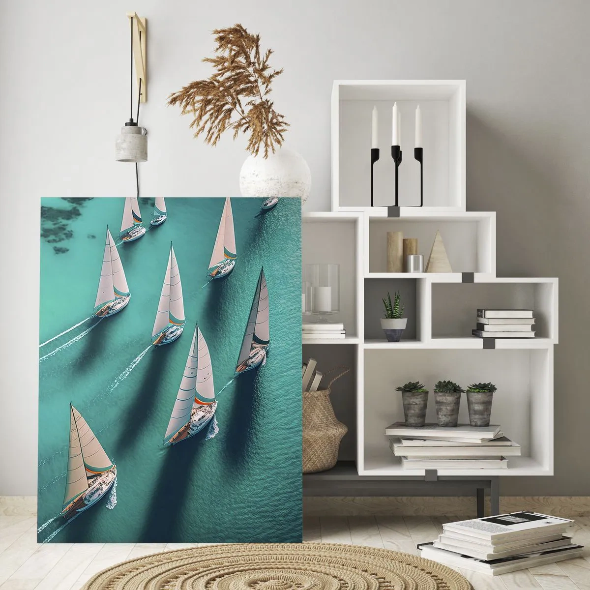 Glass picture - Competing with the Wind - 50x70 cm