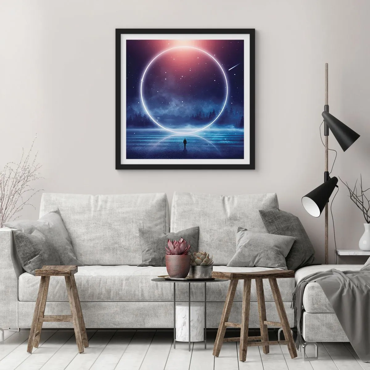 Poster in black frame - They are Already Here… - 60x60 cm