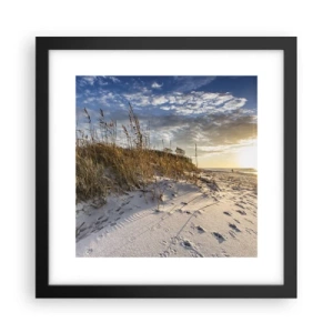 Poster in black frame - Invitation to a Walk - 30x30 cm