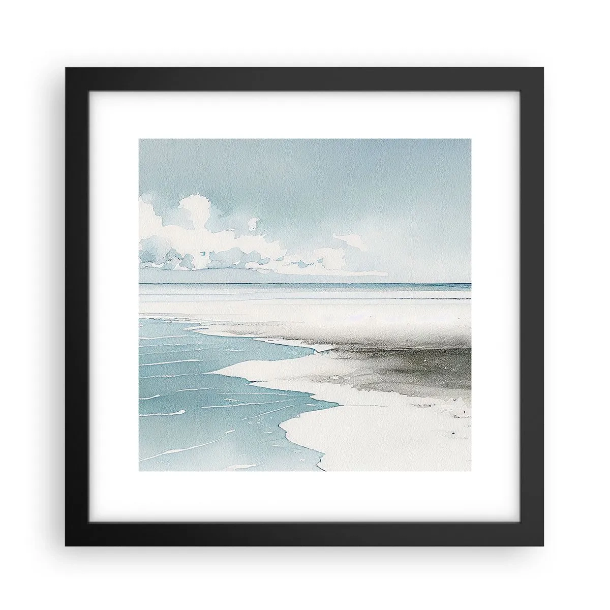 Poster in black frame - Gentle Tide - 30x30 cm