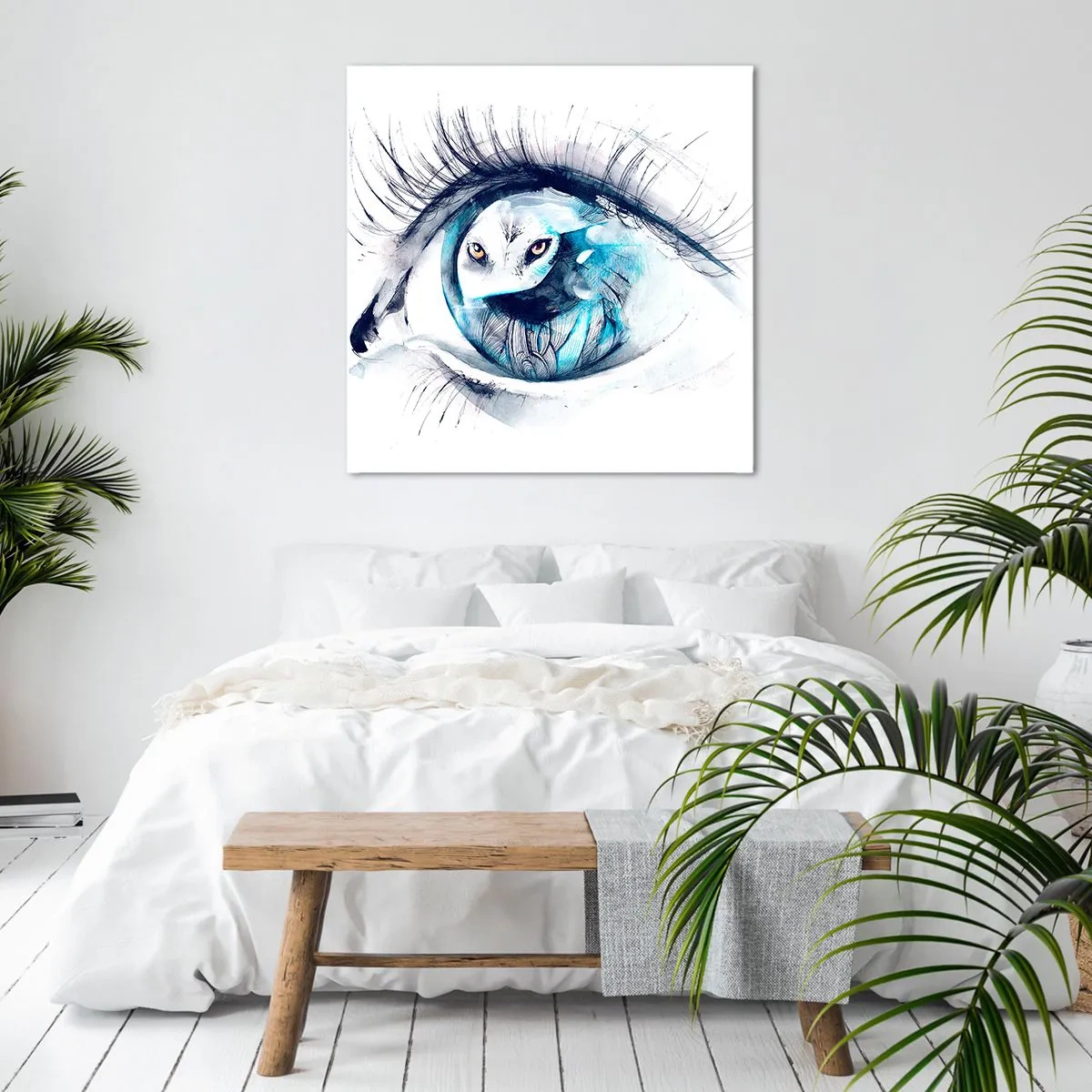 Canvas picture - Eye to Eye with Wilderness - 30x30 cm