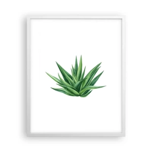 Poster in white frmae - Green - Power - Life - 40x50 cm