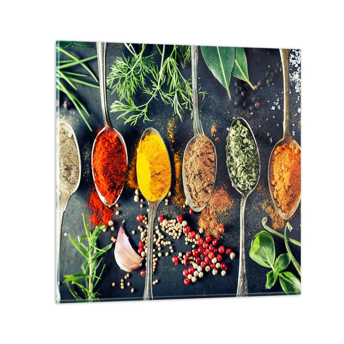 Glass picture - Culinary Magic - 40x40 cm