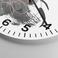 Clock face with numbers