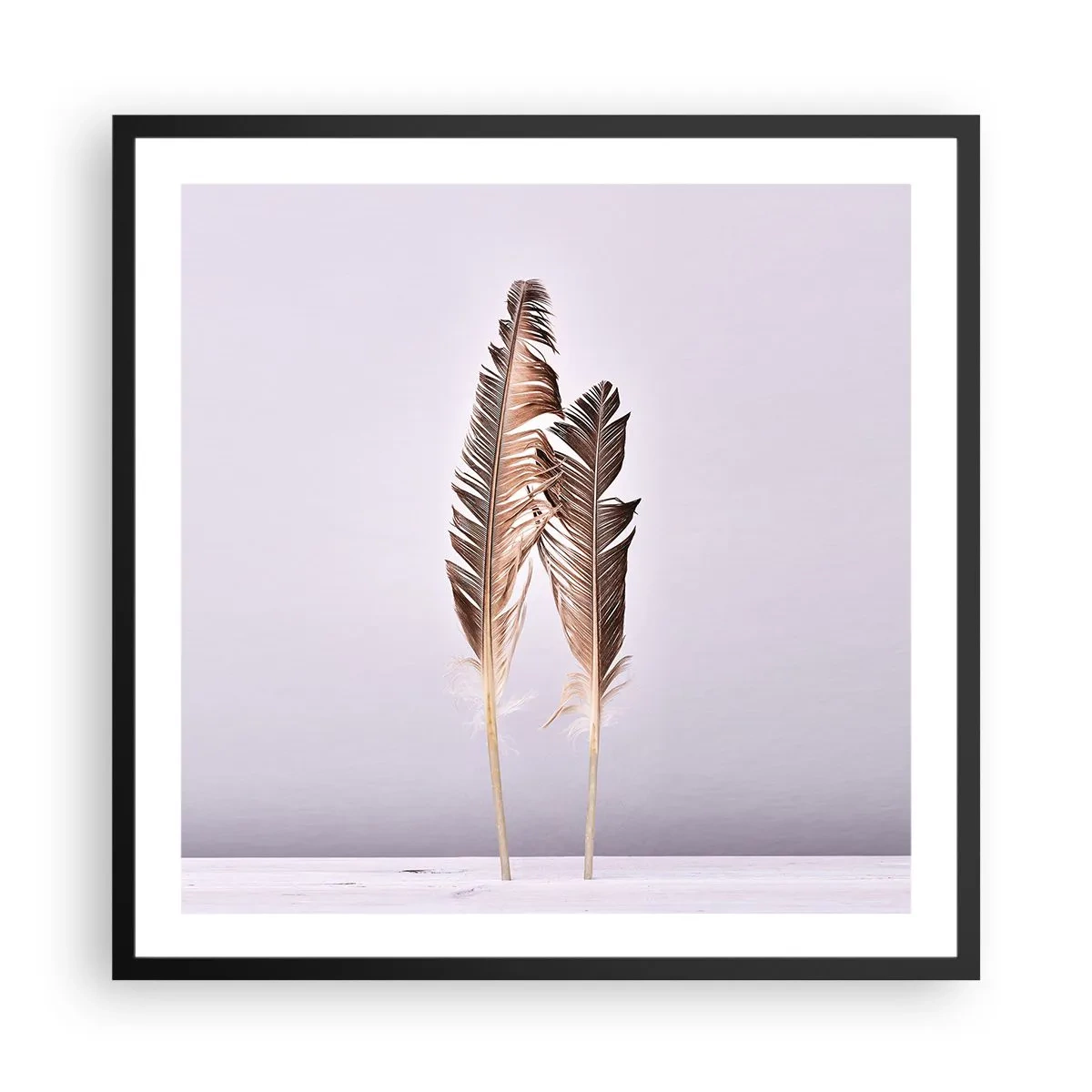 Poster in black frame - Against Nothingness - 60x60 cm