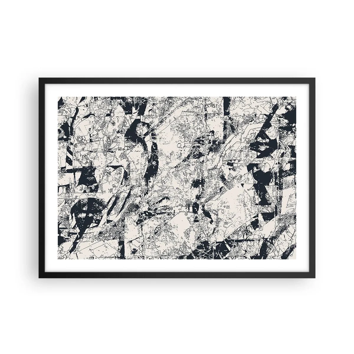 Poster in black frame - Infilitration of Opposites - 70x50 cm