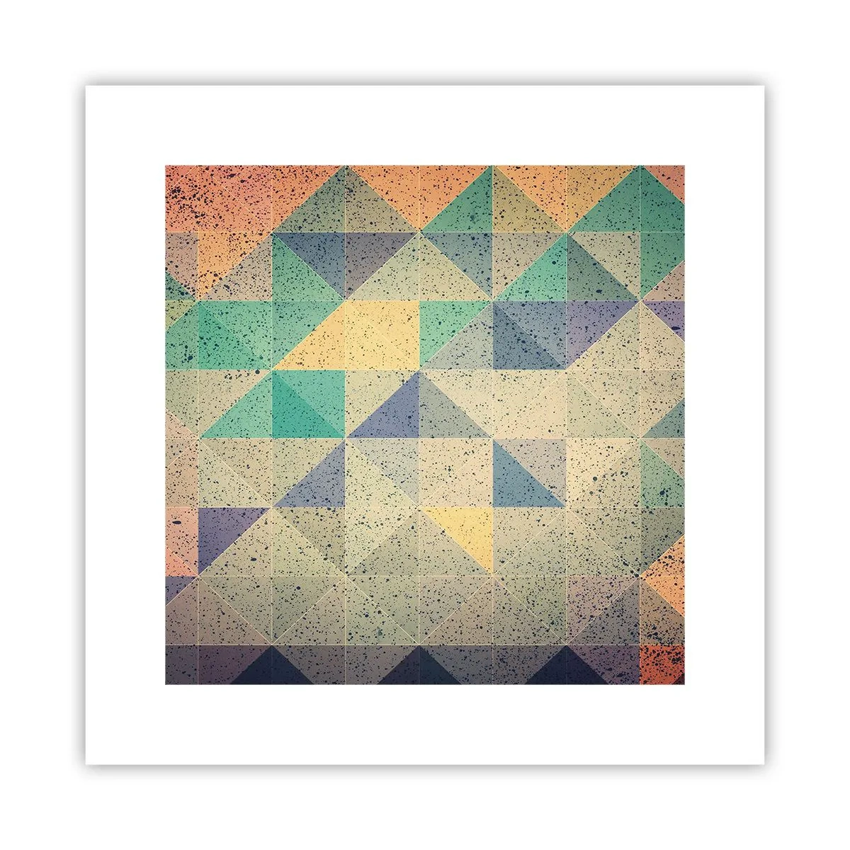 Poster - The Republic of Triangles - 30x30 cm