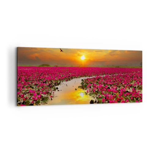 Canvas picture - Secret Life of a Lake - 120x50 cm