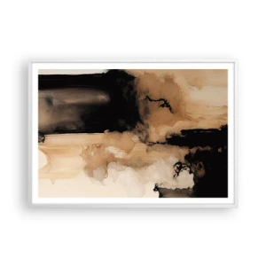 Poster in white frmae - Intriguing Abstract - 100x70 cm