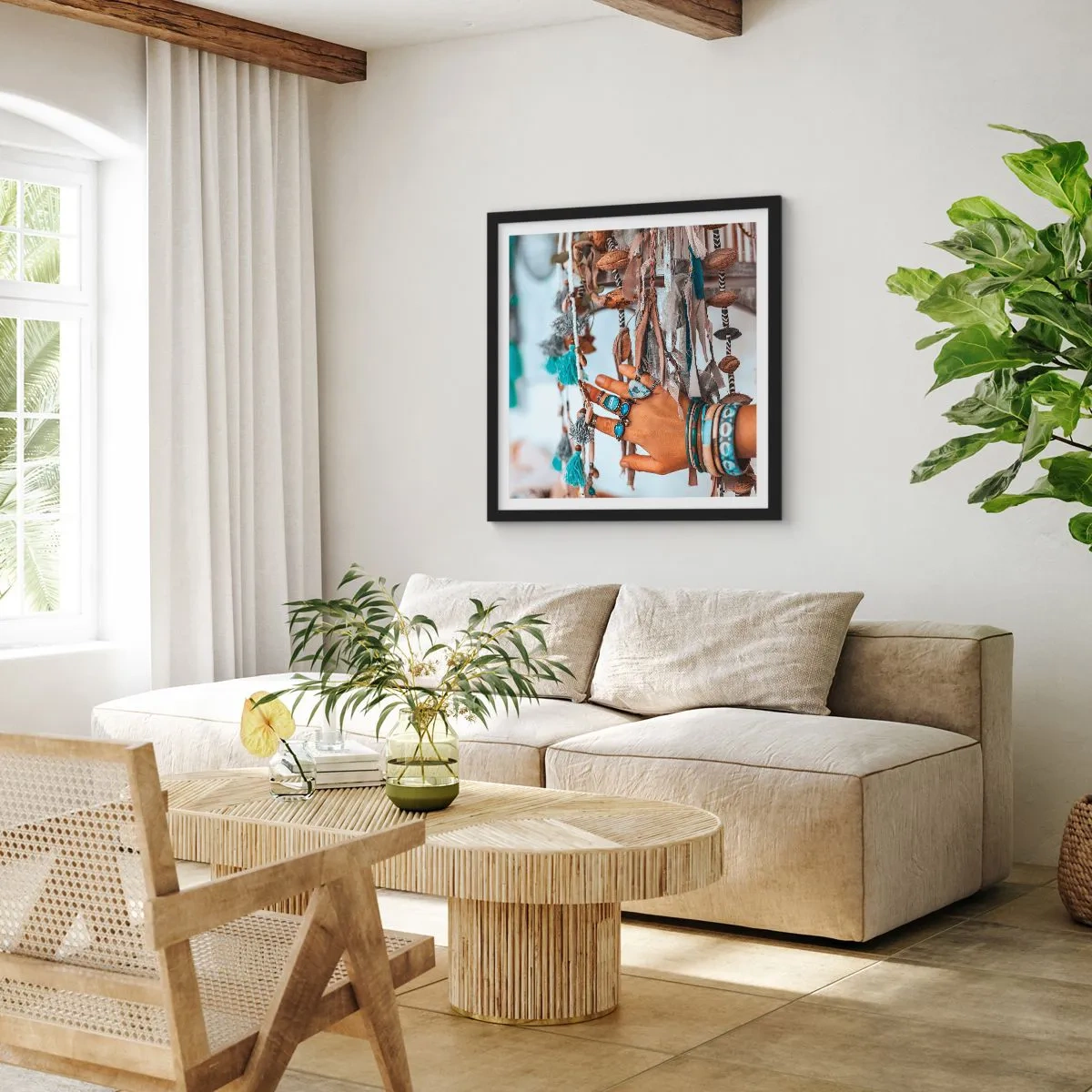 Poster in black frame - Local Treasures - 40x40 cm