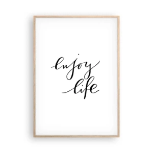 Poster in light oak frame - Nothing to Add… - 70x100 cm