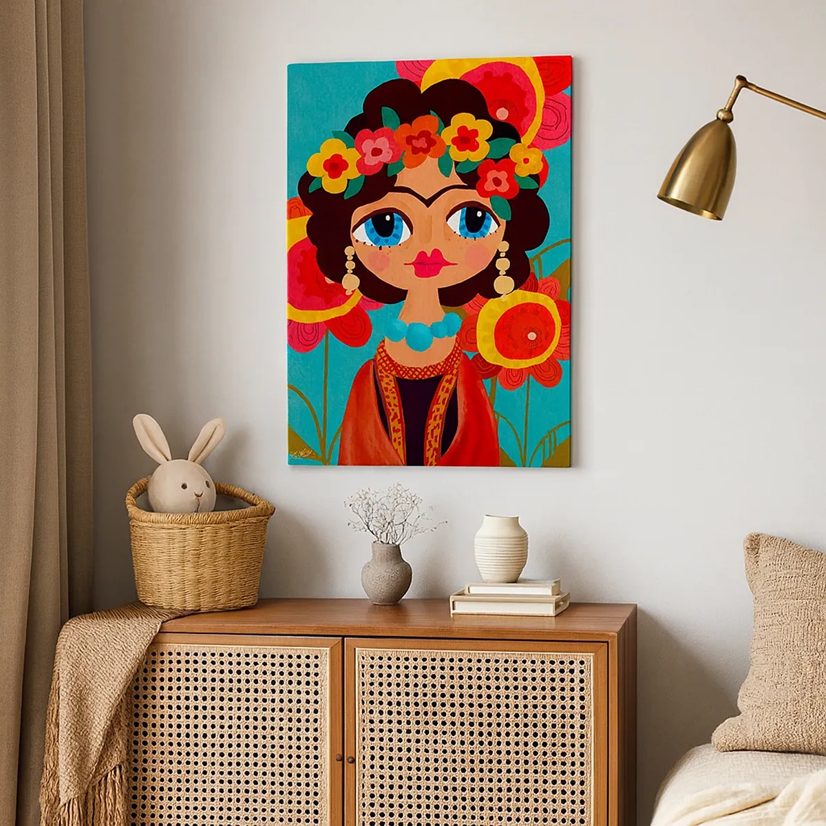 Canvas picture - Poppy Lady - 50x70 cm