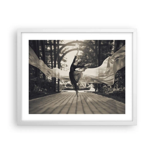 Poster in white frmae - Dance of the Garden Spirit - 50x40 cm