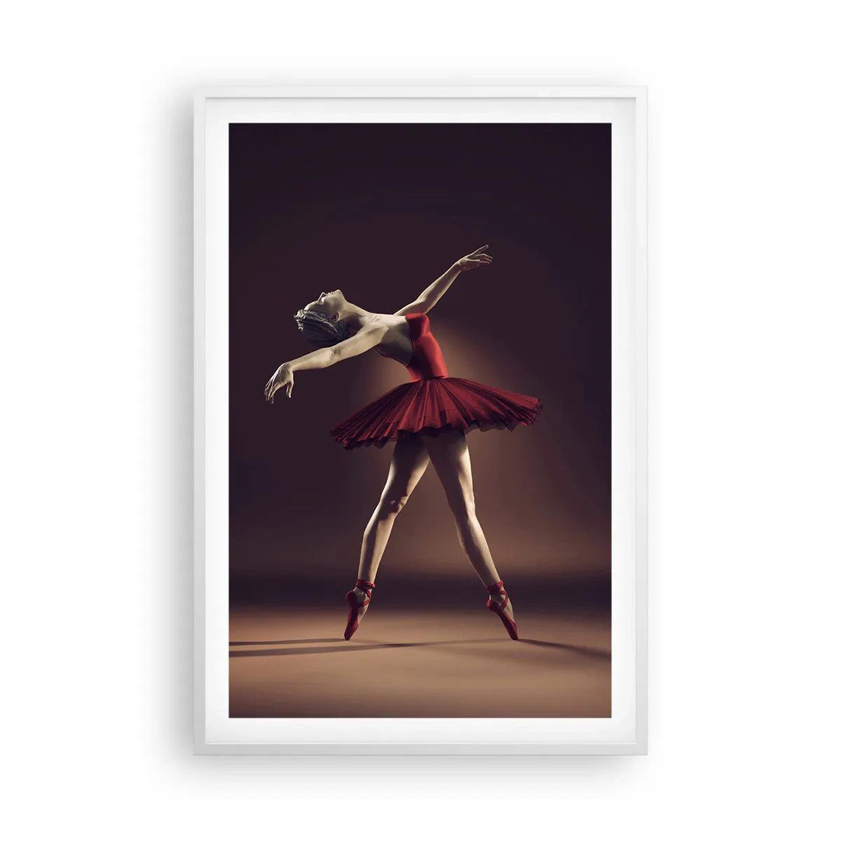 Poster in white frmae - Prima Ballerina - 61x91 cm