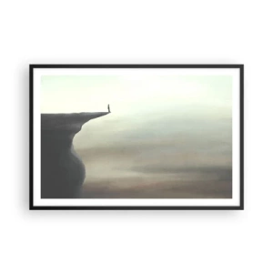 Poster in black frame - Upwards, Naturally! - 91x61 cm