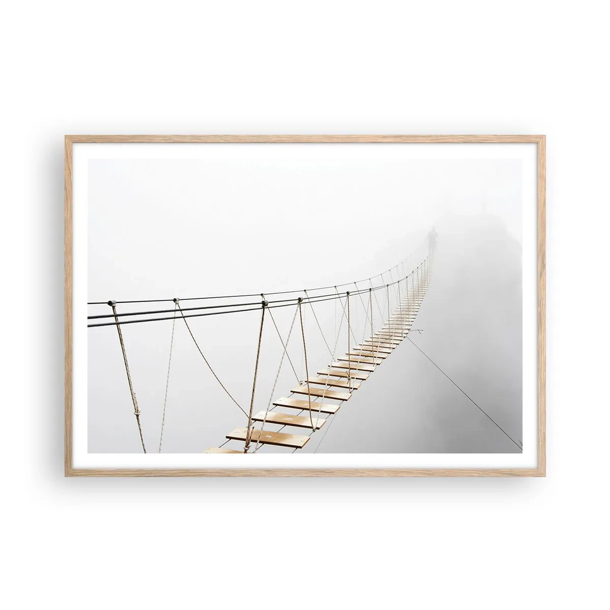 Poster in light oak frame - Where Did He Take You? - 100x70 cm