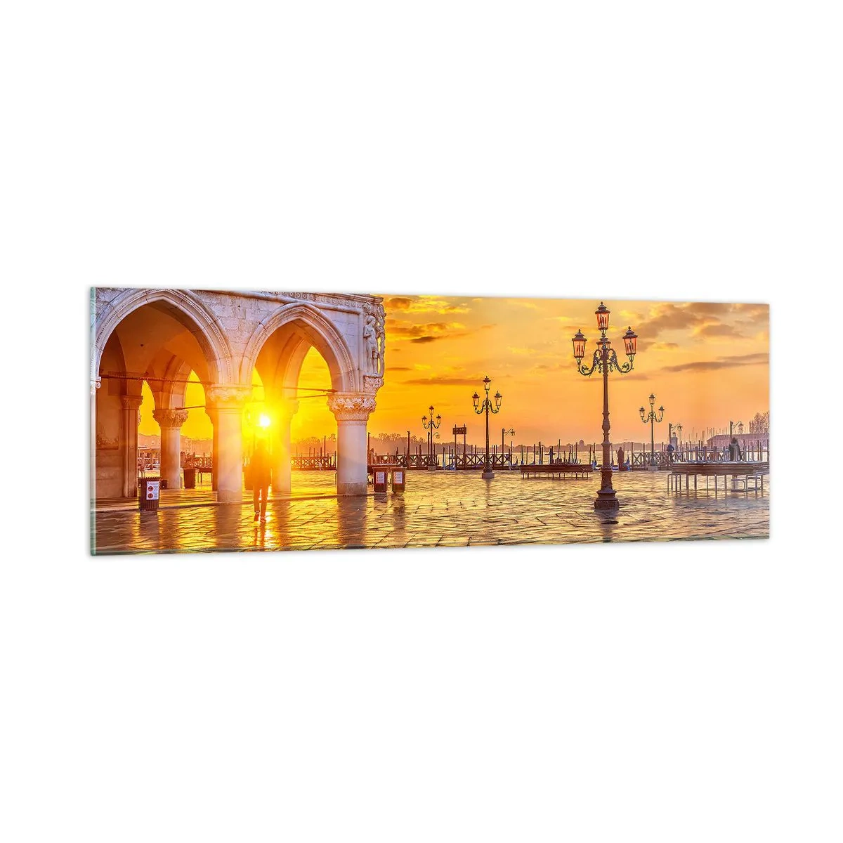 Glass picture - Where Is Everybody? - 90x30 cm