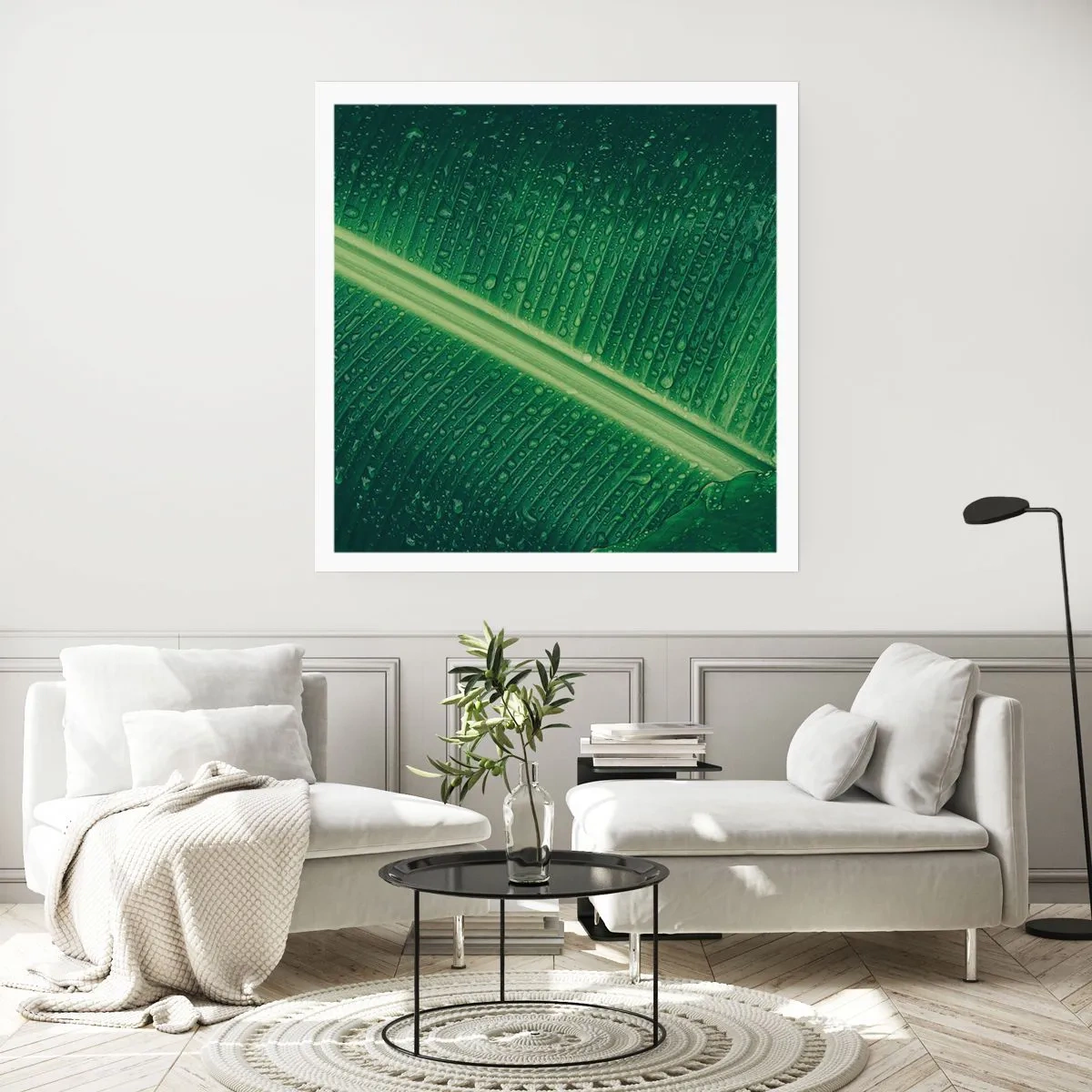 Poster - Structure of Green - 50x50 cm