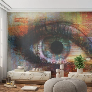 Photo Wallpaper Standard Eco - You Can See Inside the Soul - Abstraction, Eye, Piece - 500x350 cm