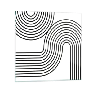 Glass picture - On the Curve - 50x50 cm
