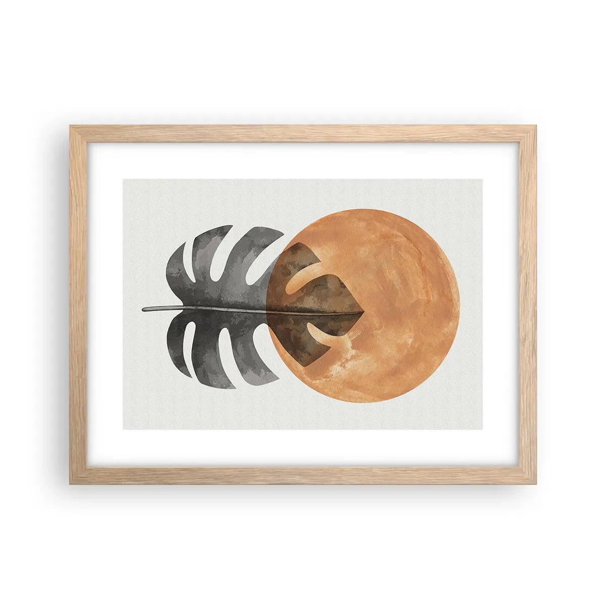 Poster in light oak frame - Always the Sun - 40x30 cm