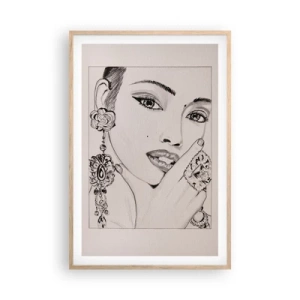 Poster in light oak frame - Most Beautiful Gem - 61x91 cm