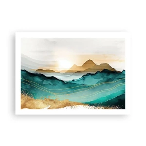 Poster - On the Verge of Abstract - Landscape - 70x50 cm