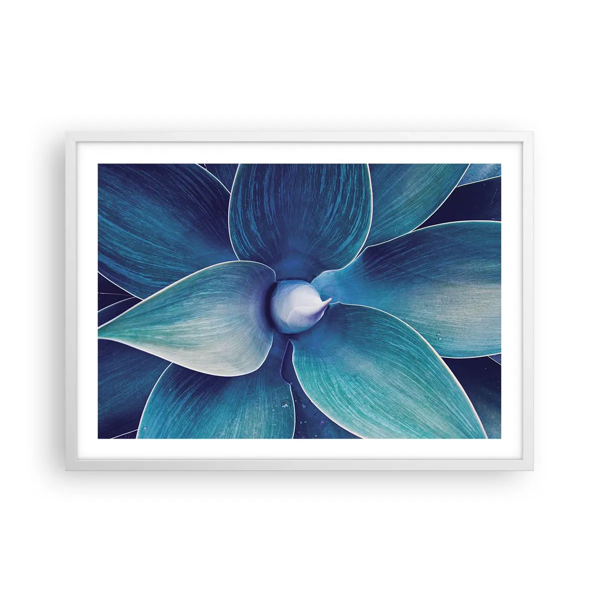 Poster in white frmae - Blue from the Sky - 70x50 cm