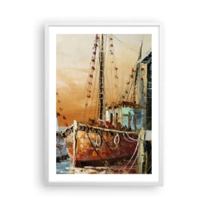 Poster in white frmae - Calm Return - 50x70 cm
