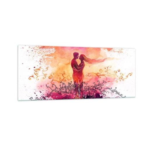 Glass picture - One Heart! It Is All I Need… - 100x40 cm