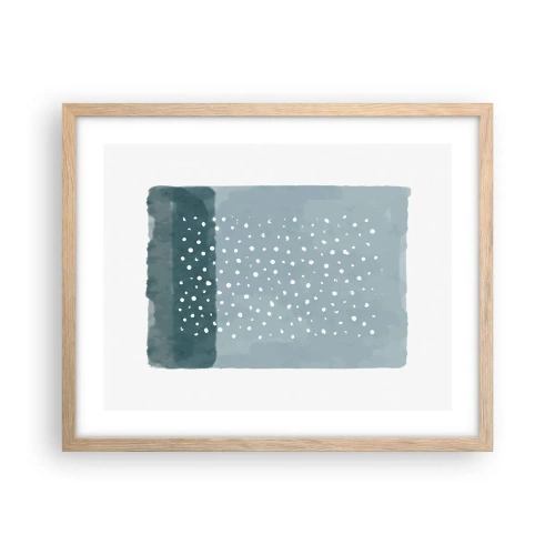 Poster in light oak frame - Grown on the Blue - 50x40 cm