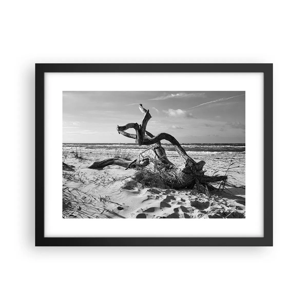 Poster in black frame - Seaside Sculpture - 40x30 cm