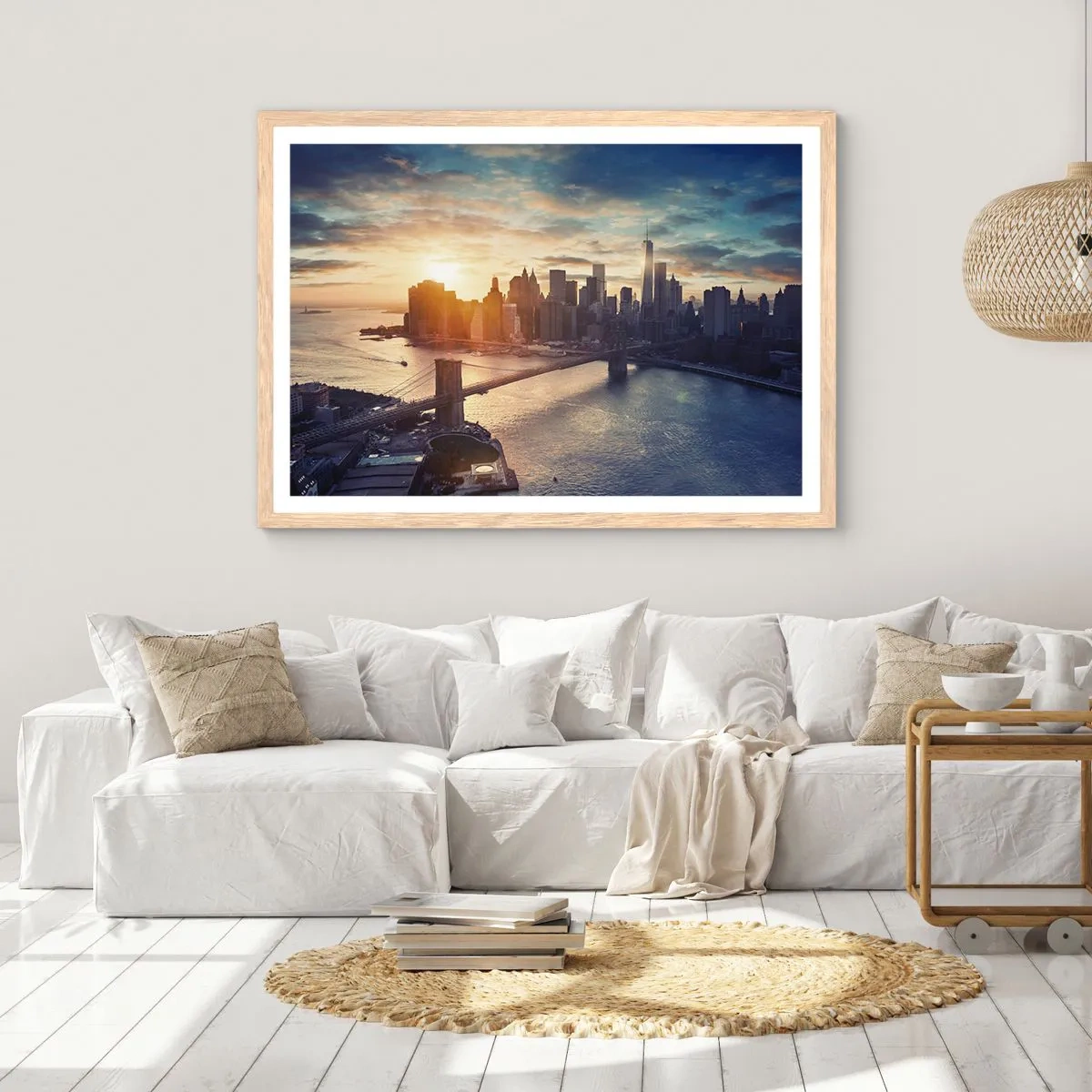 Poster in light oak frame - Monument to the Culture of the West - 40x30 cm
