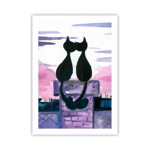 Poster - Rendezvous under the Moon - 50x70 cm