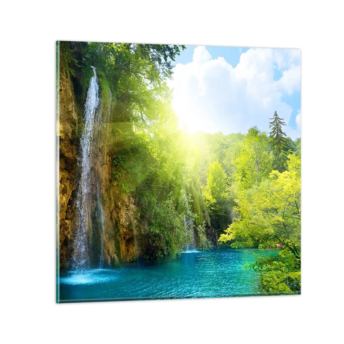 Glass picture - This Must Be Eden - 30x30 cm