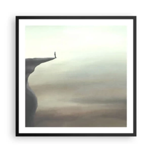 Poster in black frame - Upwards, Naturally! - 60x60 cm