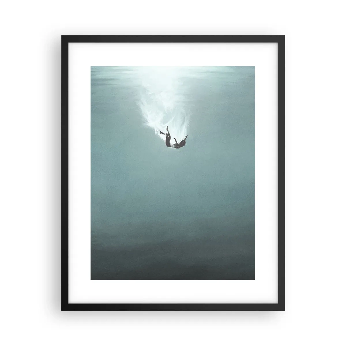 Poster in black frame - In the Arms of the Ocean - 40x50 cm