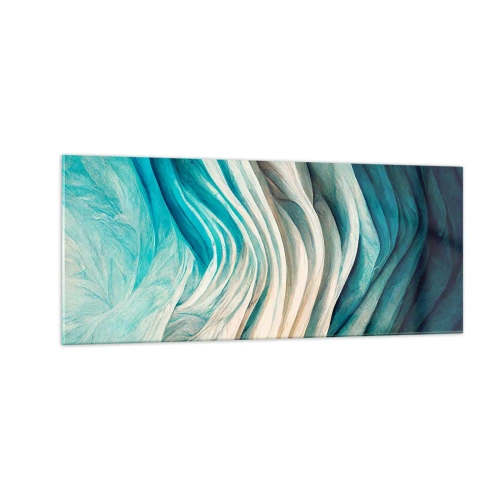 Glass picture - Blue Insatiability - 100x40 cm