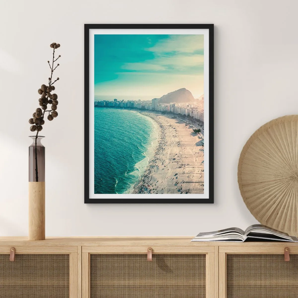 Poster in black frame - Eternal Holiday in Rio - 61x91 cm