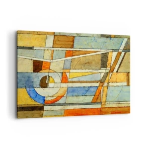 Canvas picture - Cubism on a Construction Site - 120x80 cm