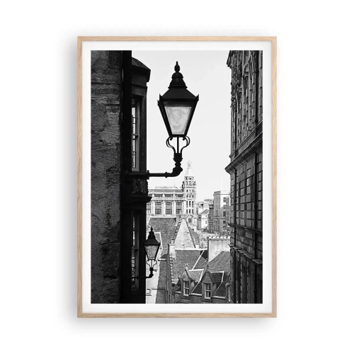 Poster in light oak frame - Tale from Edinburgh - 70x100 cm