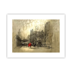 Poster - A Date in London Fog - 40x30 cm