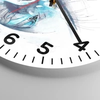 Clock face with numbers