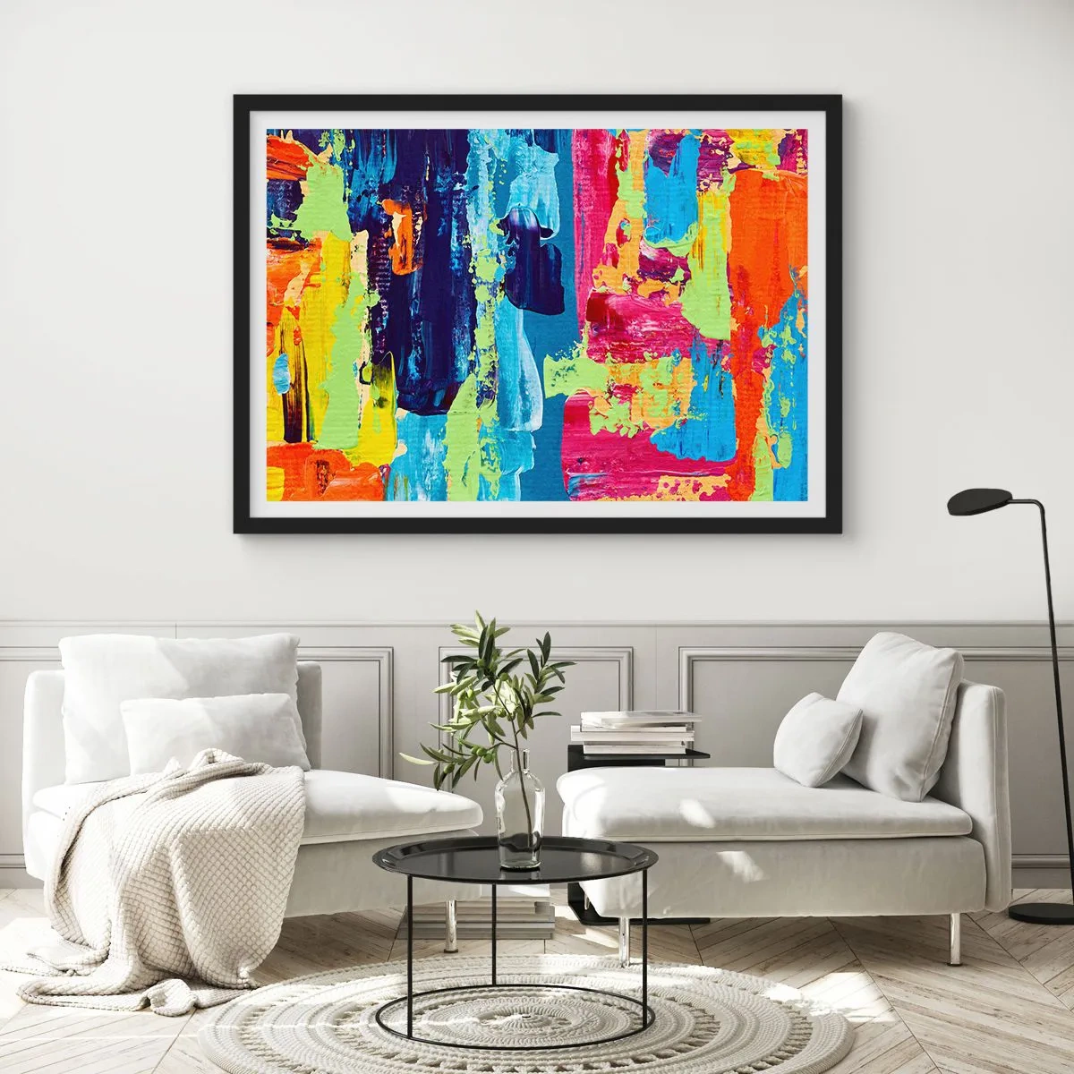 Poster in black frame - Life Is Beautiful! - 50x40 cm
