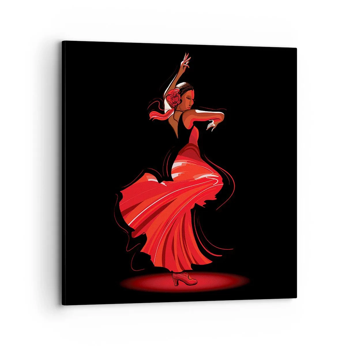 Canvas picture - Fiery Spirit of Flamenco - 70x70 cm