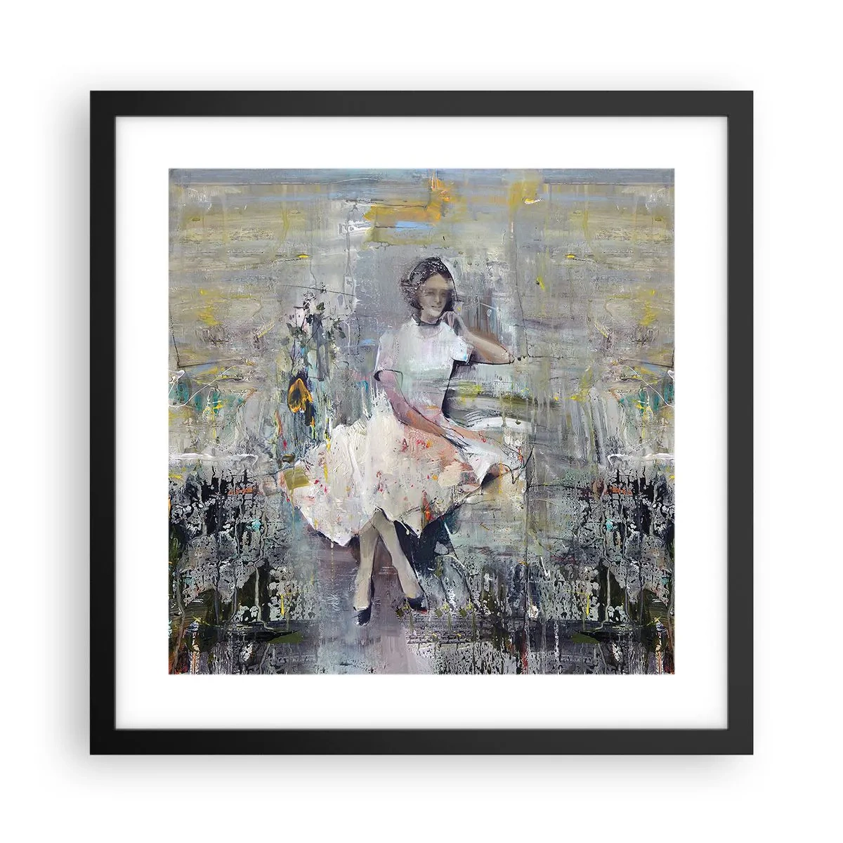 Poster in black frame - Classical and Modern - 40x40 cm