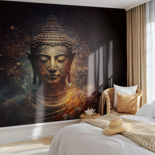 Photo Wallpaper Premium Sand - Spiritual Balance - Buddha, Meditation, Religion - 250x175 cm