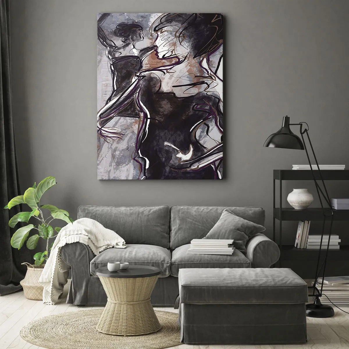 Canvas picture - Melt away in Music - 65x120 cm