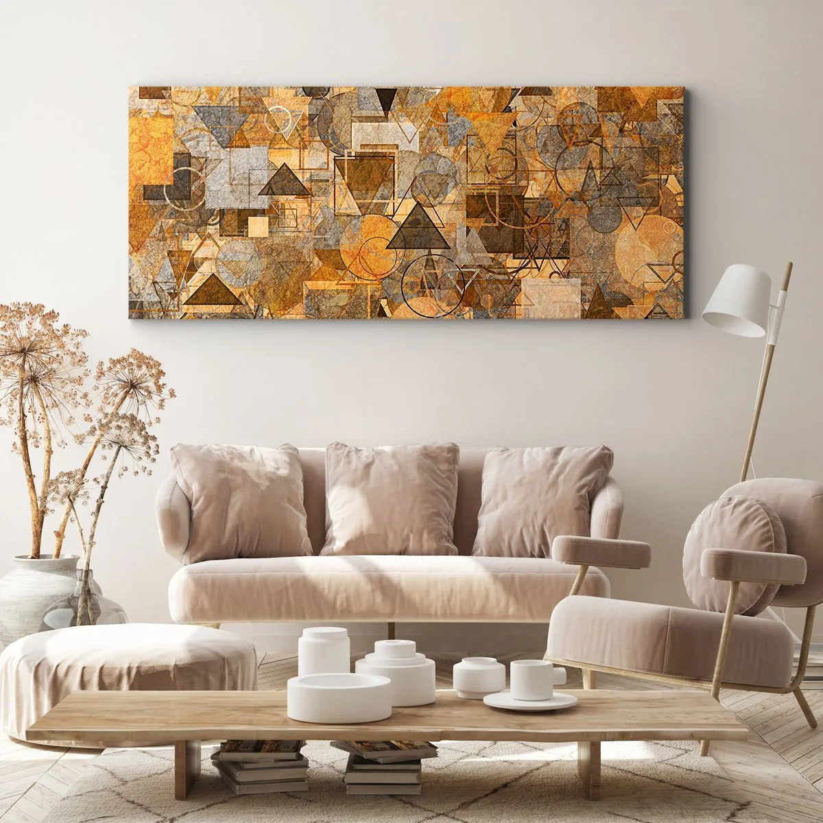 Canvas picture - World Caught in One Form - 90x30 cm